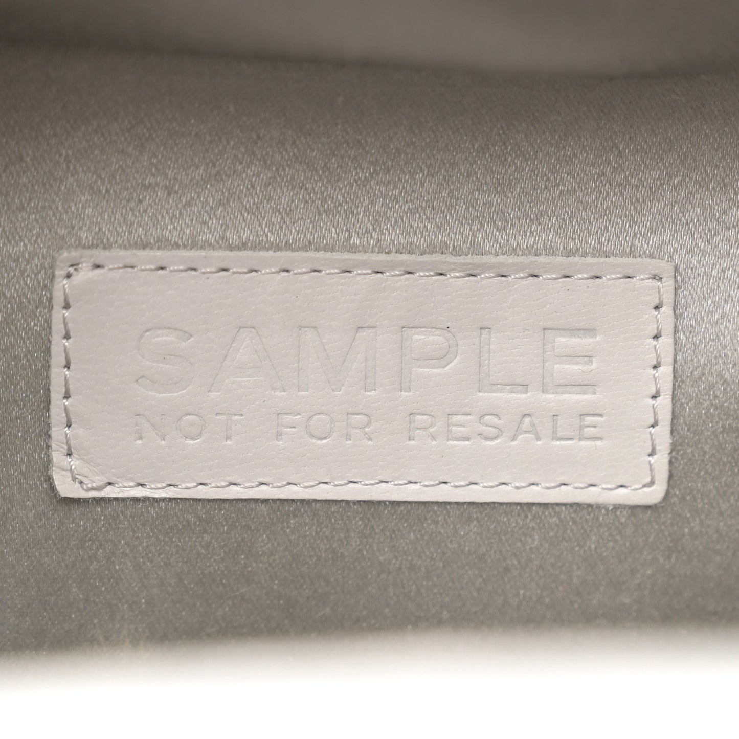 Metallic Goatskin Lait de Coco Milk Carton Bag Silver