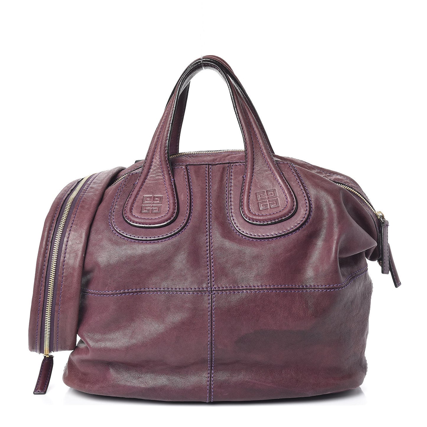 Lambskin Medium Nightingale Aubergine