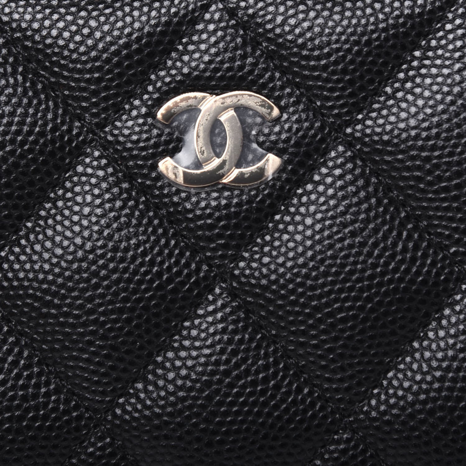 Chanel Caviar Quilted Key Holder Case Black 11 of 12