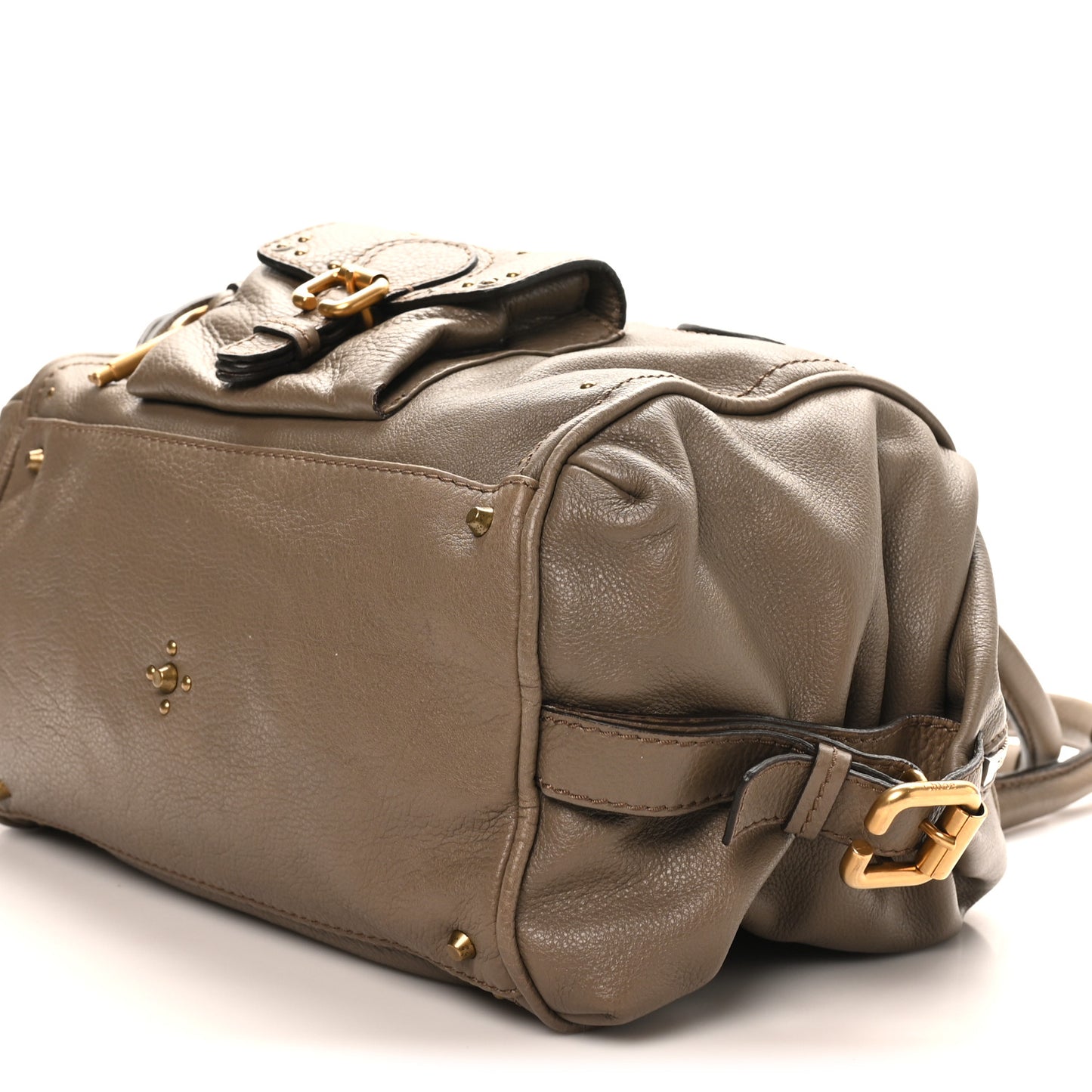 Calfskin Paddington Front Pocket Tote Souris