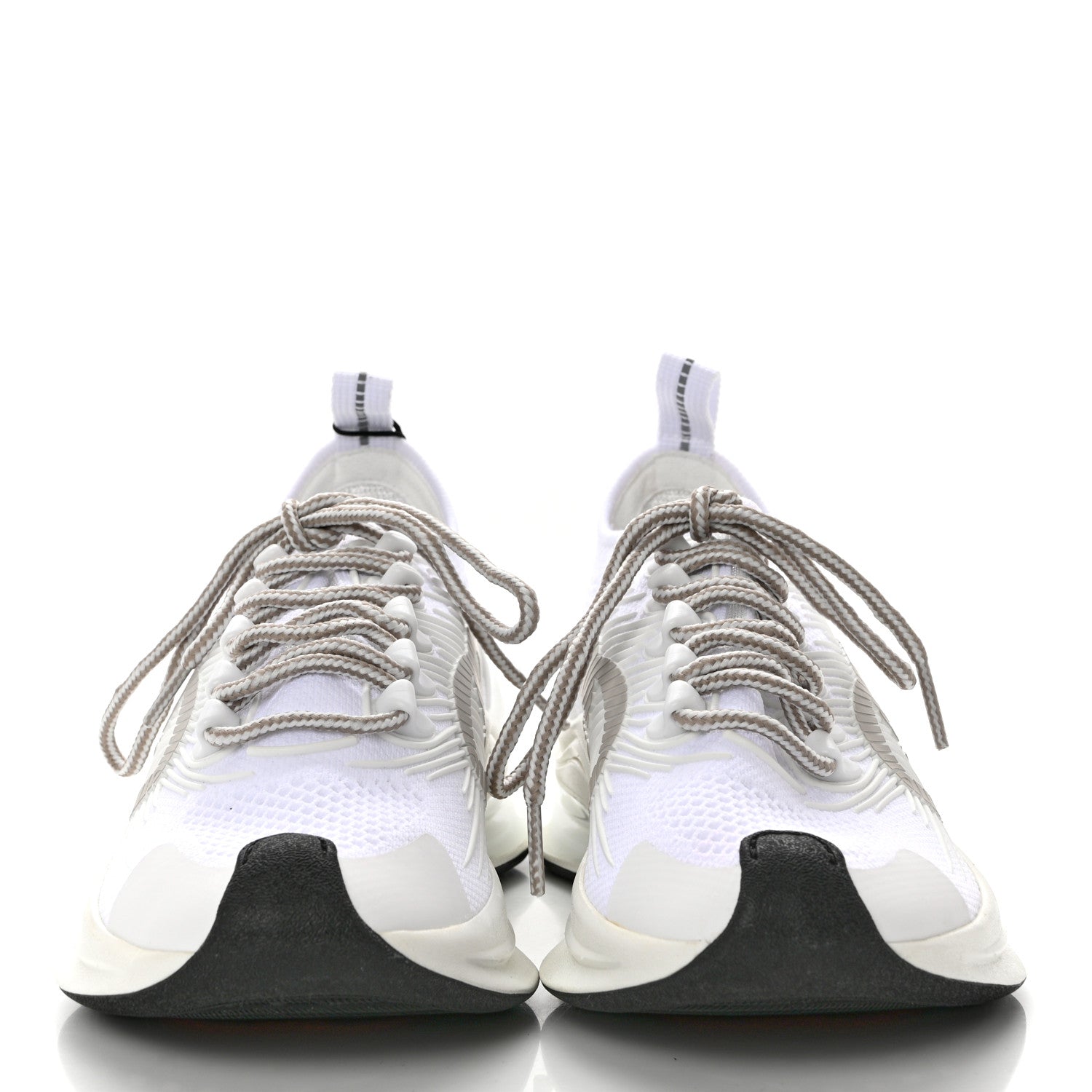 Gucci Technical Knit Fabric Waves Womens Gucci Run Sneakers 35 Great White Thunder 2 of 7