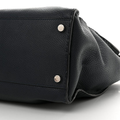 Fendi Cuoio Romano Selleria Monster Eyes Large Mens Peekaboo Iconic Essential Satchel Blue 10 of 16