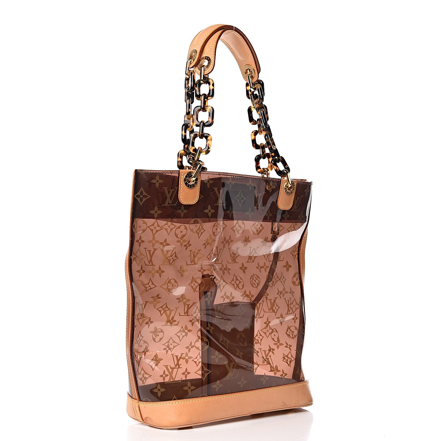 Louis Vuitton Vinyl Cabas Sac Ambre MM 4 of 12
