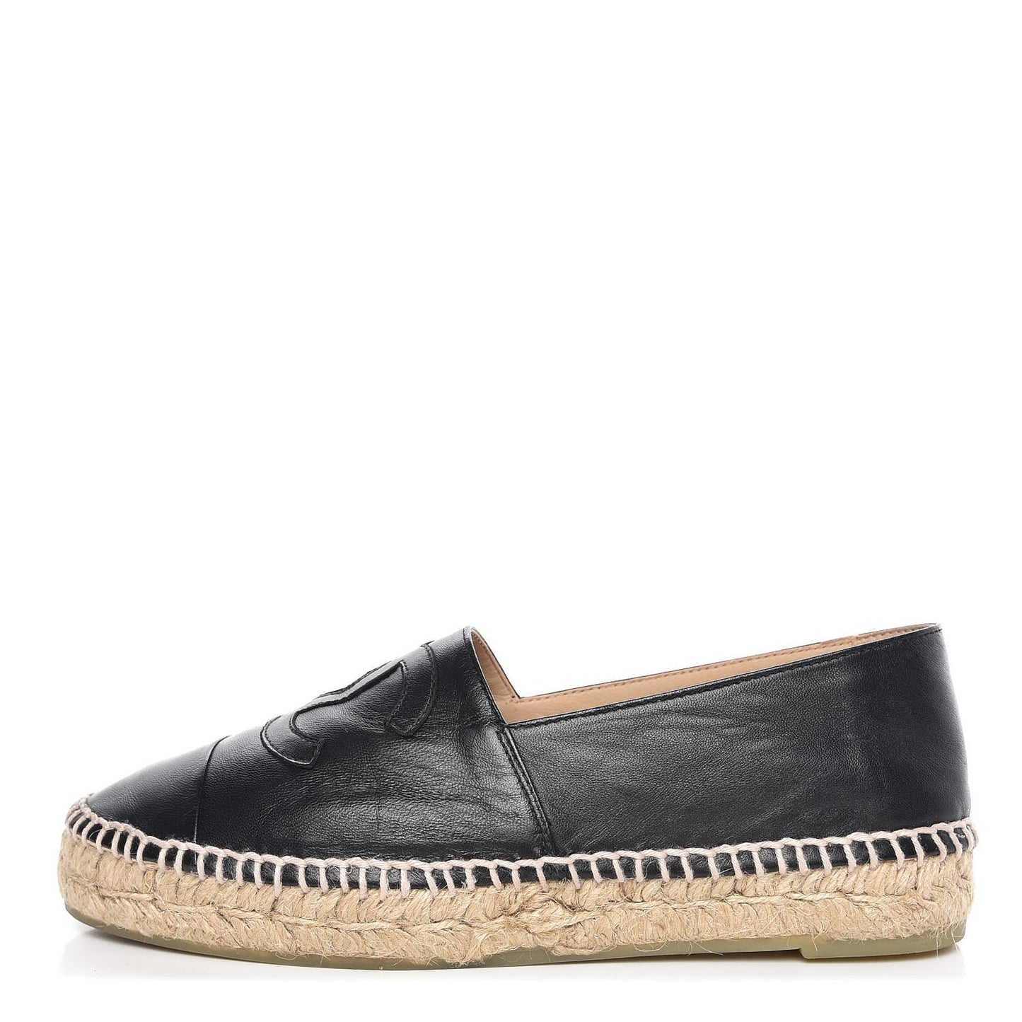 Lambskin CC Espadrilles 36 Black