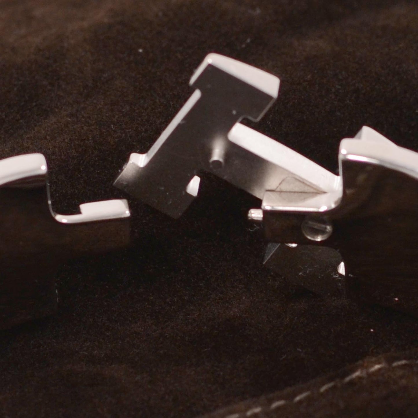 Enamel Wide Clic Clac H Bracelet Brown