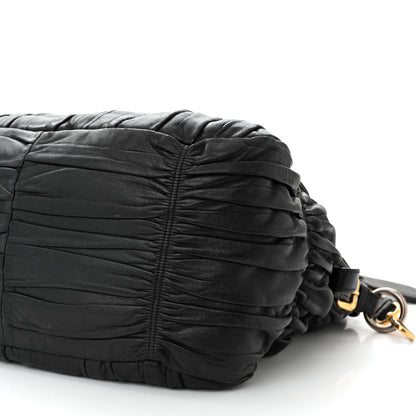 Prada Nappa Gaufre Tote Black 9 of 12