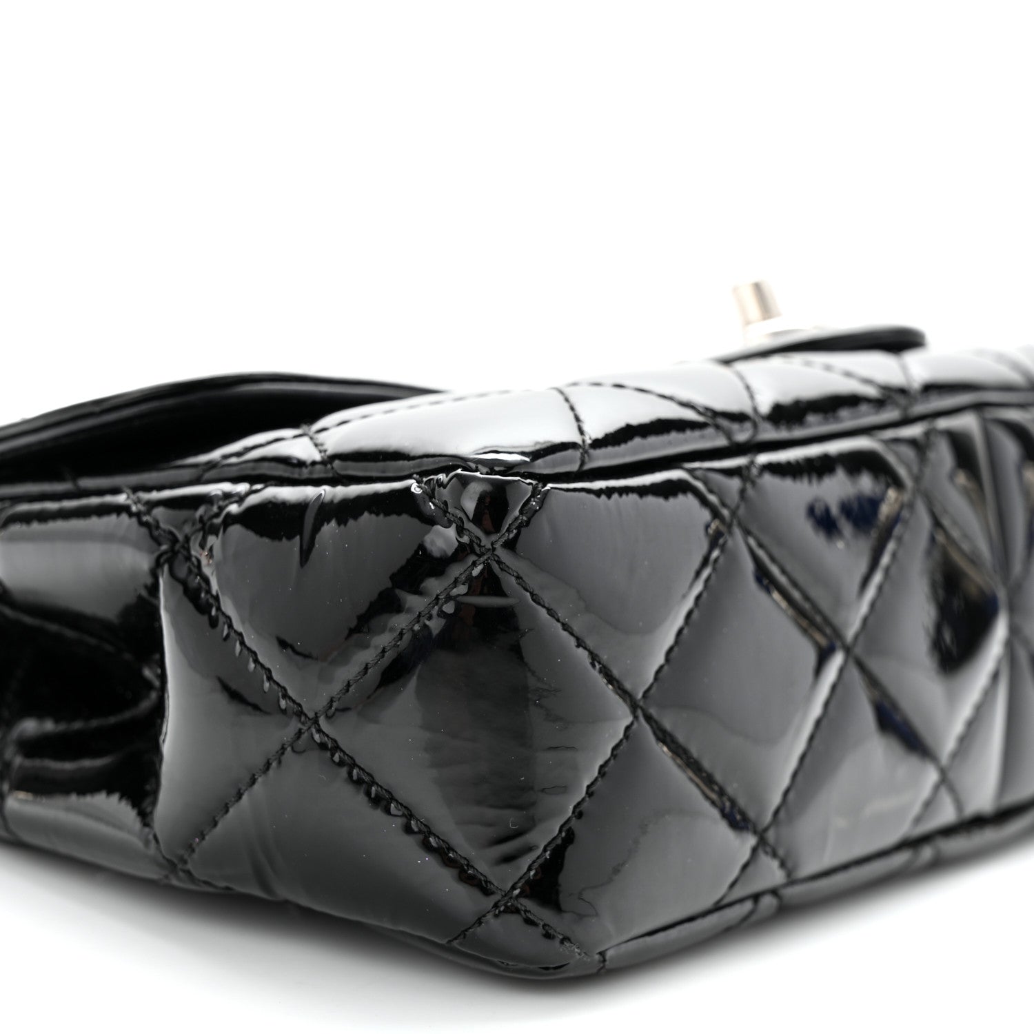 Chanel Patent Quilted Small Coco Shine Flap Black 9 of 11