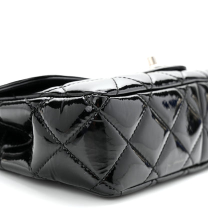 Chanel Patent Quilted Small Coco Shine Flap Black 9 of 11