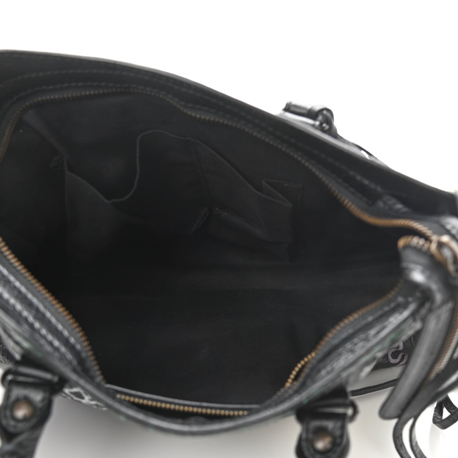 Balenciaga Agneau Graffiti All Over Classic Hardware S City Black Multicolor 5 of 11