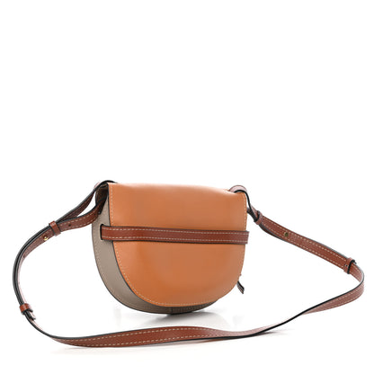 Loewe Calfskin Small Gate Crossbody Bag Amber Light Grey Rust 3 of 10