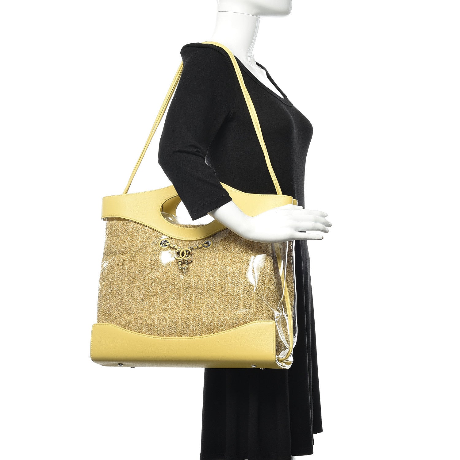 Chanel Calfskin PVC 31 Bag Yellow 2 of 10