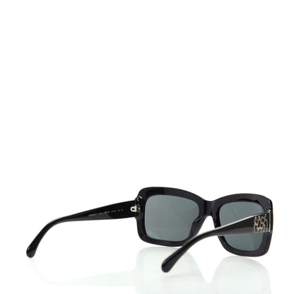 Chanel CC Camellia Sunglasses 5249 Black 4 of 7