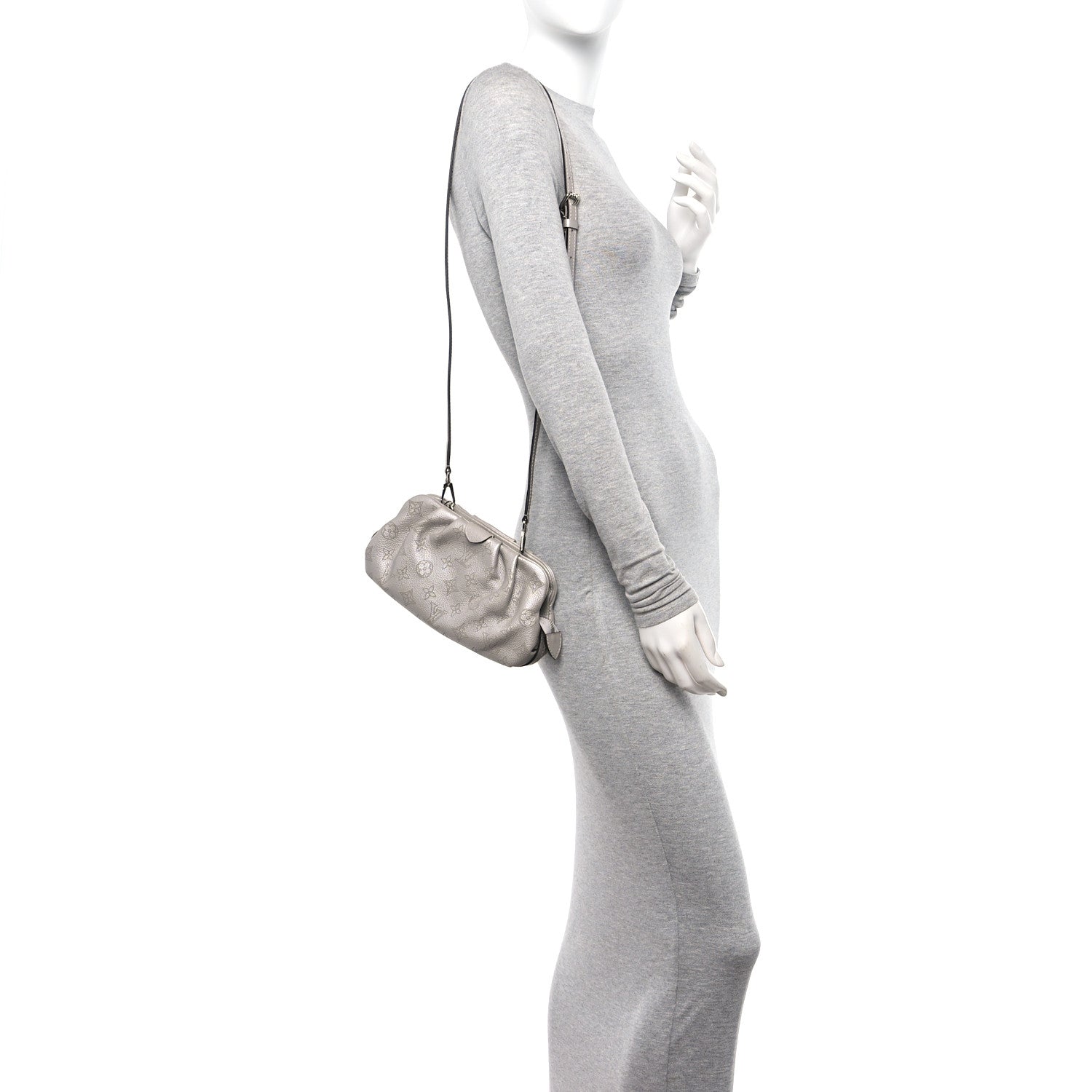 Louis Vuitton Mahina Scala Mini Pouch Gris Souris 2 of 9