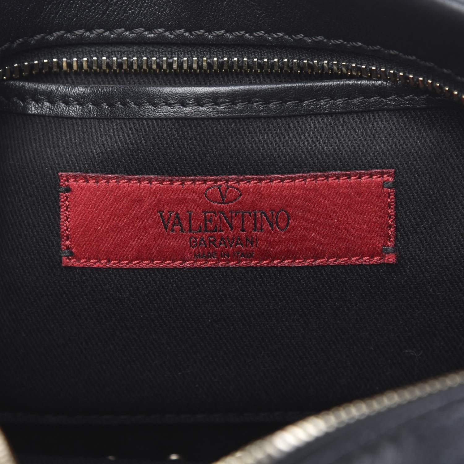 Valentino Garavani Calfskin Rockstud Camera Crossbody Bag Black 5 of 7
