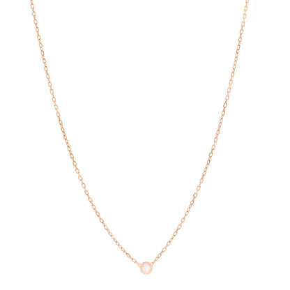Cartier 18K Pink Gold Diamond SM D'Amour Pendant Necklace 1 of 5