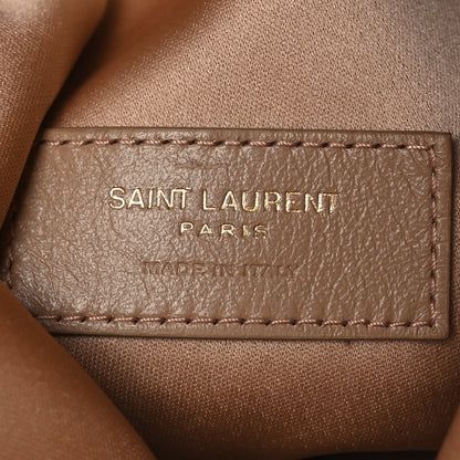 Saint Laurent Satin Evening Pouch Nude Baby Nude 6 of 11