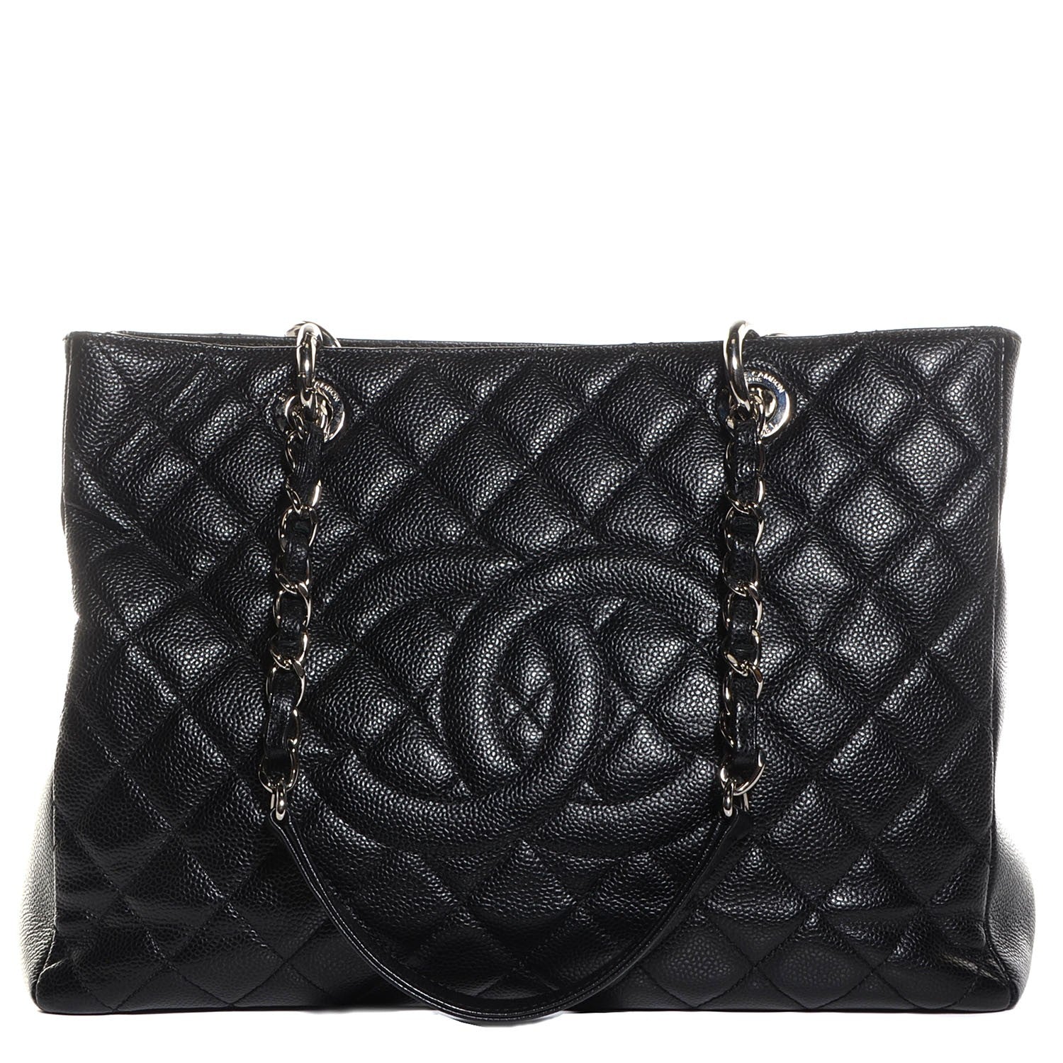 Chanel Caviar Quilted Grand Shopping Tote GST Black 1 of 7