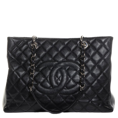 Chanel Caviar Quilted Grand Shopping Tote GST Black 1 of 7