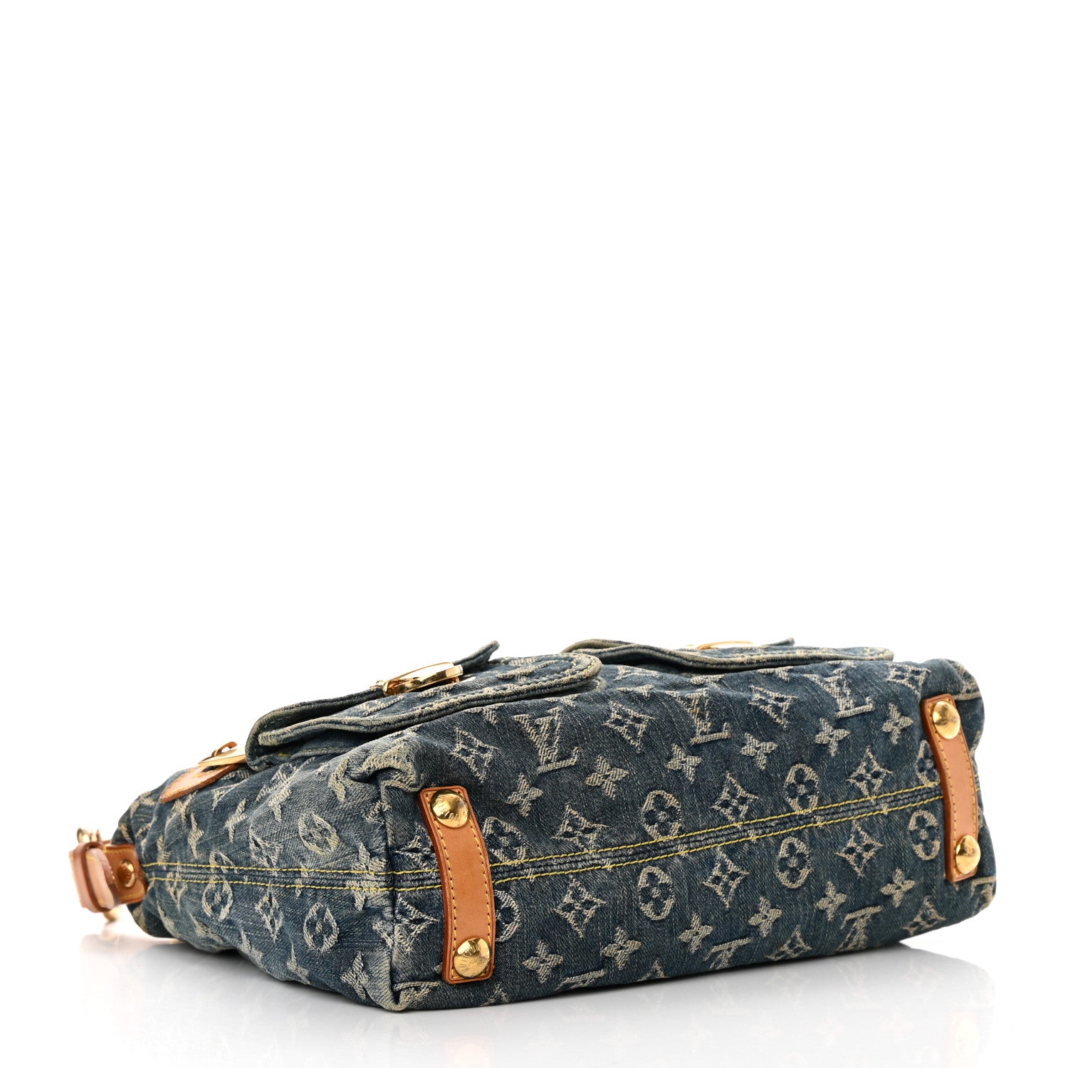 Louis Vuitton Monogram Denim Baggy PM Blue 4 of 16