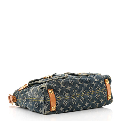 Louis Vuitton Monogram Denim Baggy PM Blue 4 of 16