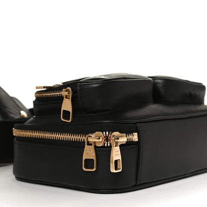 Louis Vuitton Calfskin Monogram Embossed Utility Crossbody Black 9 of 12
