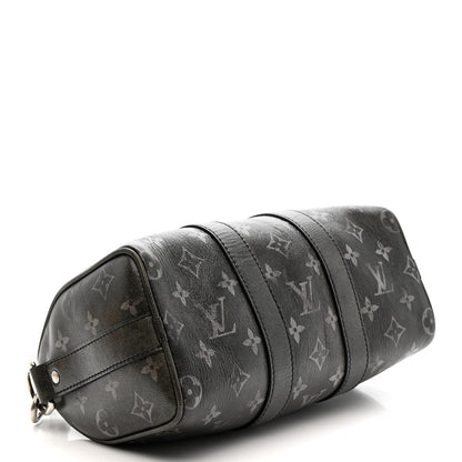 Louis Vuitton Brushed Monogram Eclipse Keepall Bandouliere 25 5 of 11