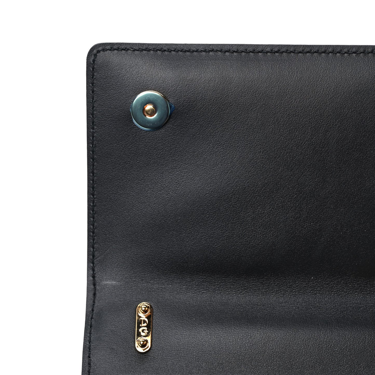 Calfskin DG Girls Phone Shoulder Bag Black