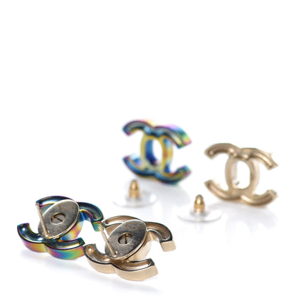 Chanel Metal CC Turnlock Interchangeable Earrings Gold 4 of 8