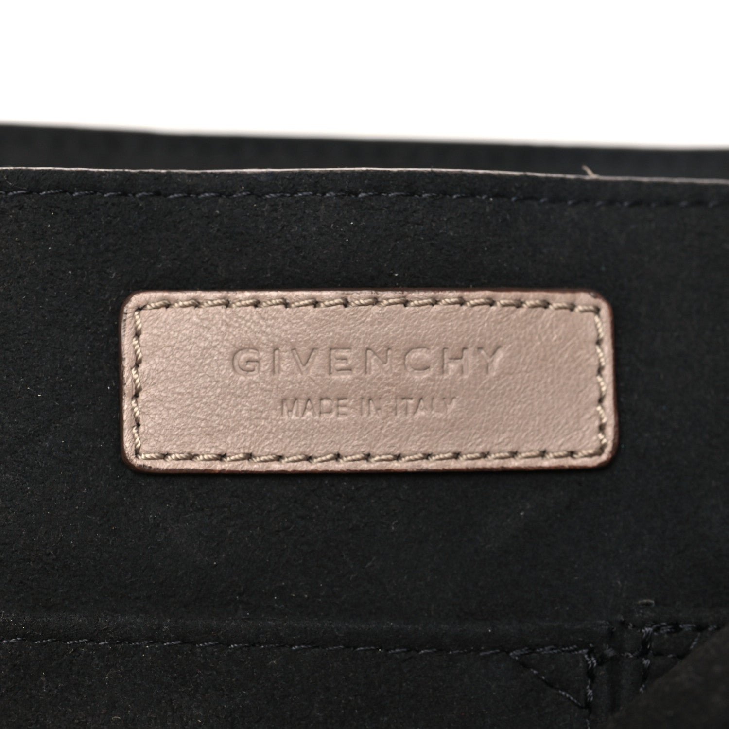 Givenchy Calfskin Crocodile Embossed Medium Shark Lock Satchel Sand 6 of 13