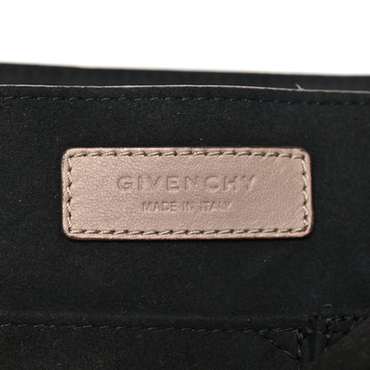 Givenchy Calfskin Crocodile Embossed Medium Shark Lock Satchel Sand 6 of 13