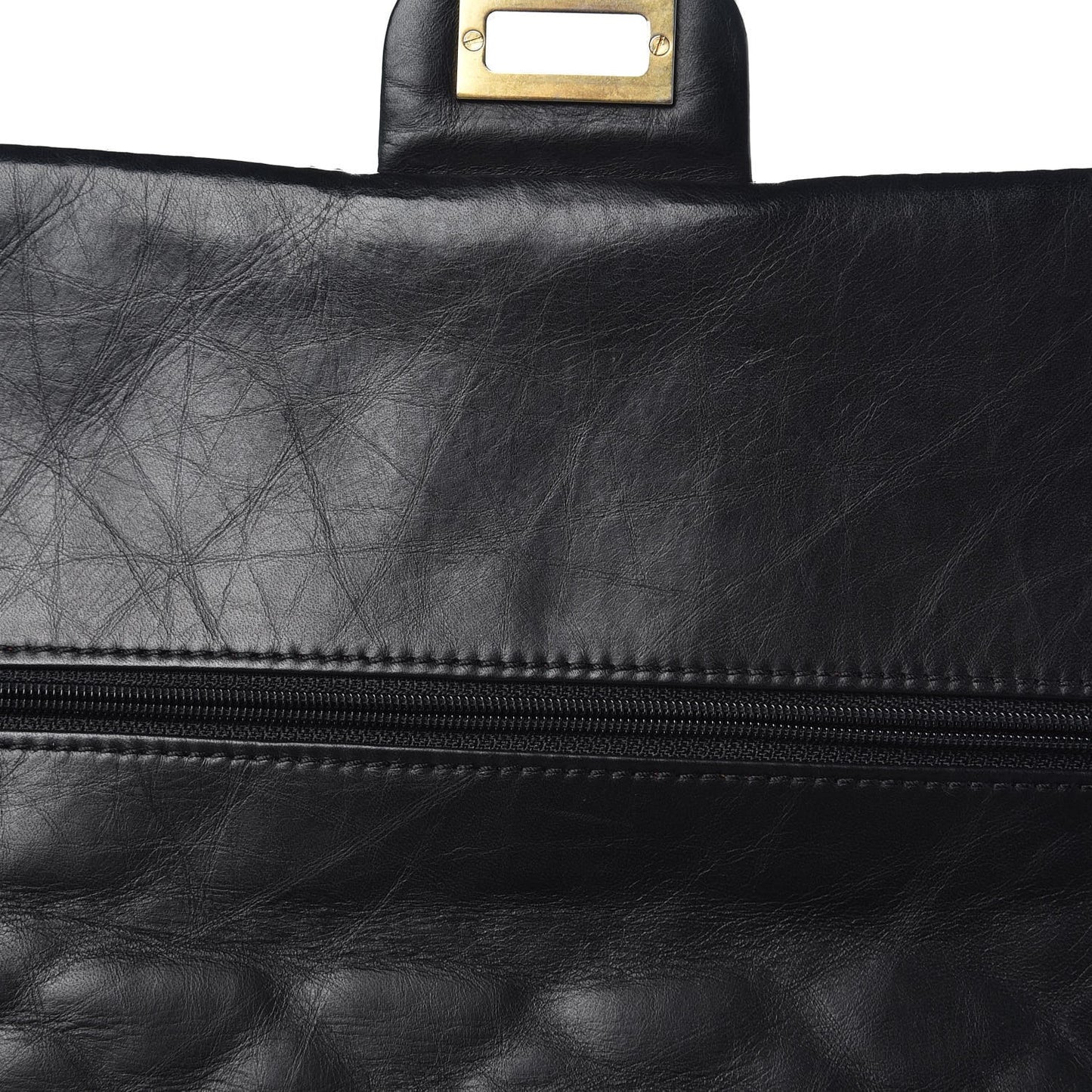 Aged Calfskin Quilted 50th Anniversary 2.55 Reissue 226 Flap Black