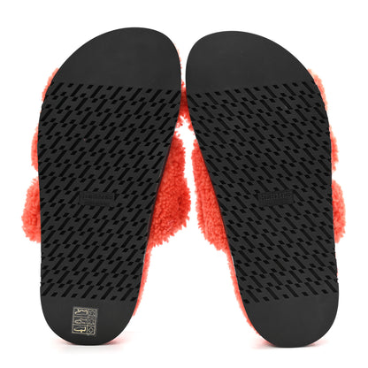 Hermes Woolskin Womens Chypre Sandals 36 Orange 5 of 8