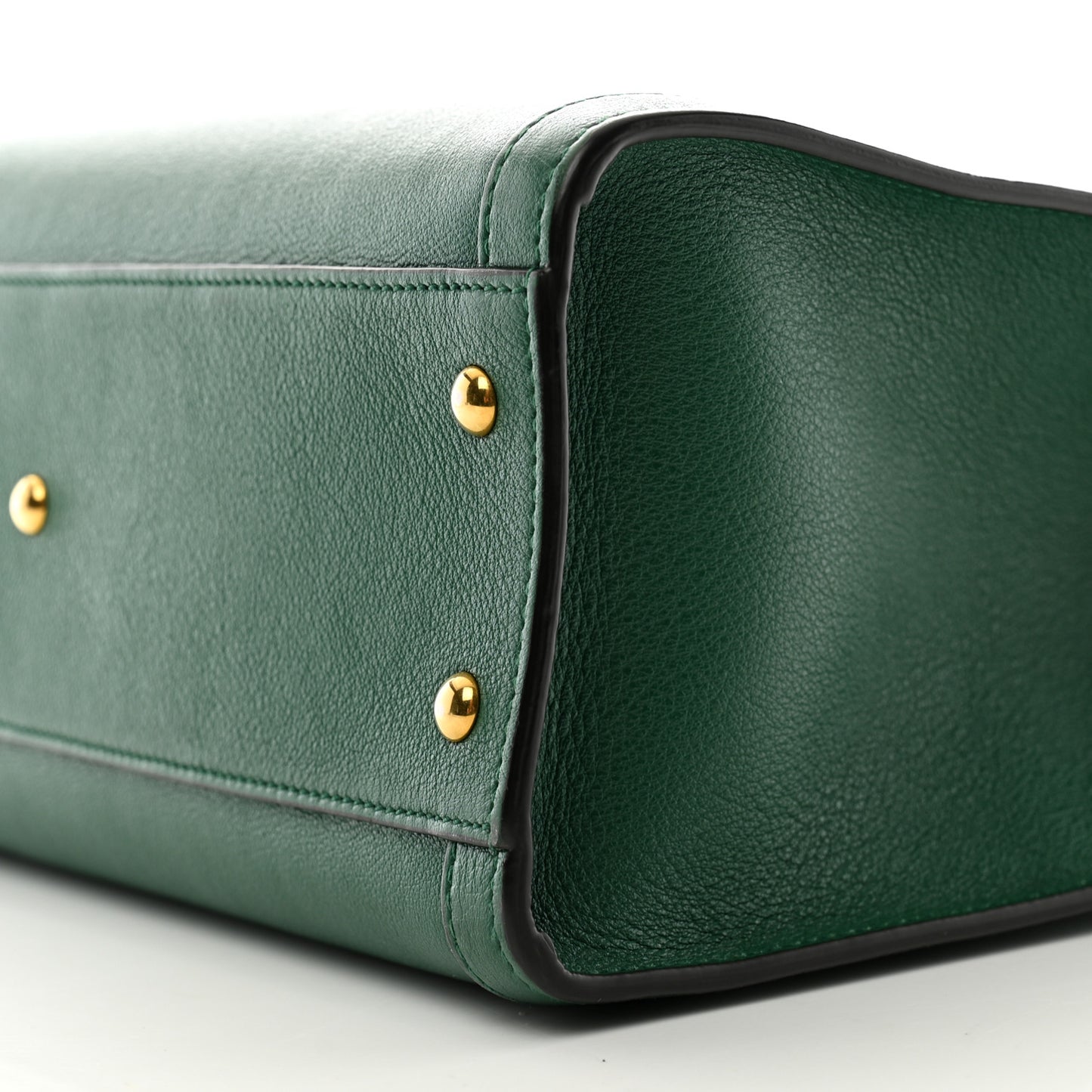 Wonka Grain Calfskin Small Diana Tote Bag Green Yellow Fluo