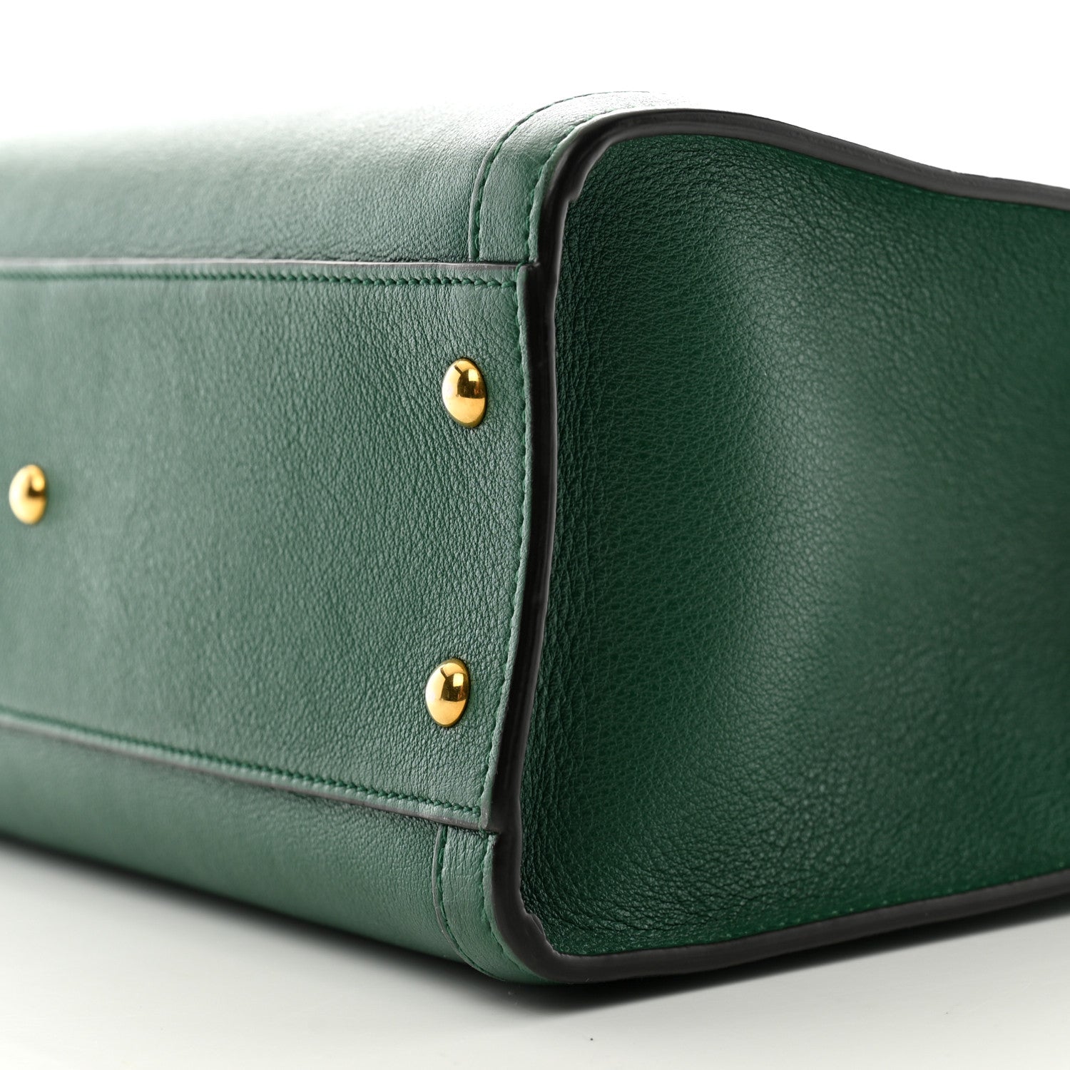 Gucci Wonka Grain Calfskin Small Diana Tote Bag Green Yellow Fluo 10 of 11
