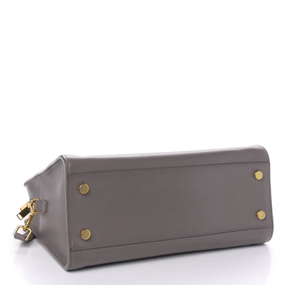 Saint Laurent Calfskin Small Monogram Cabas Earth 5 of 11