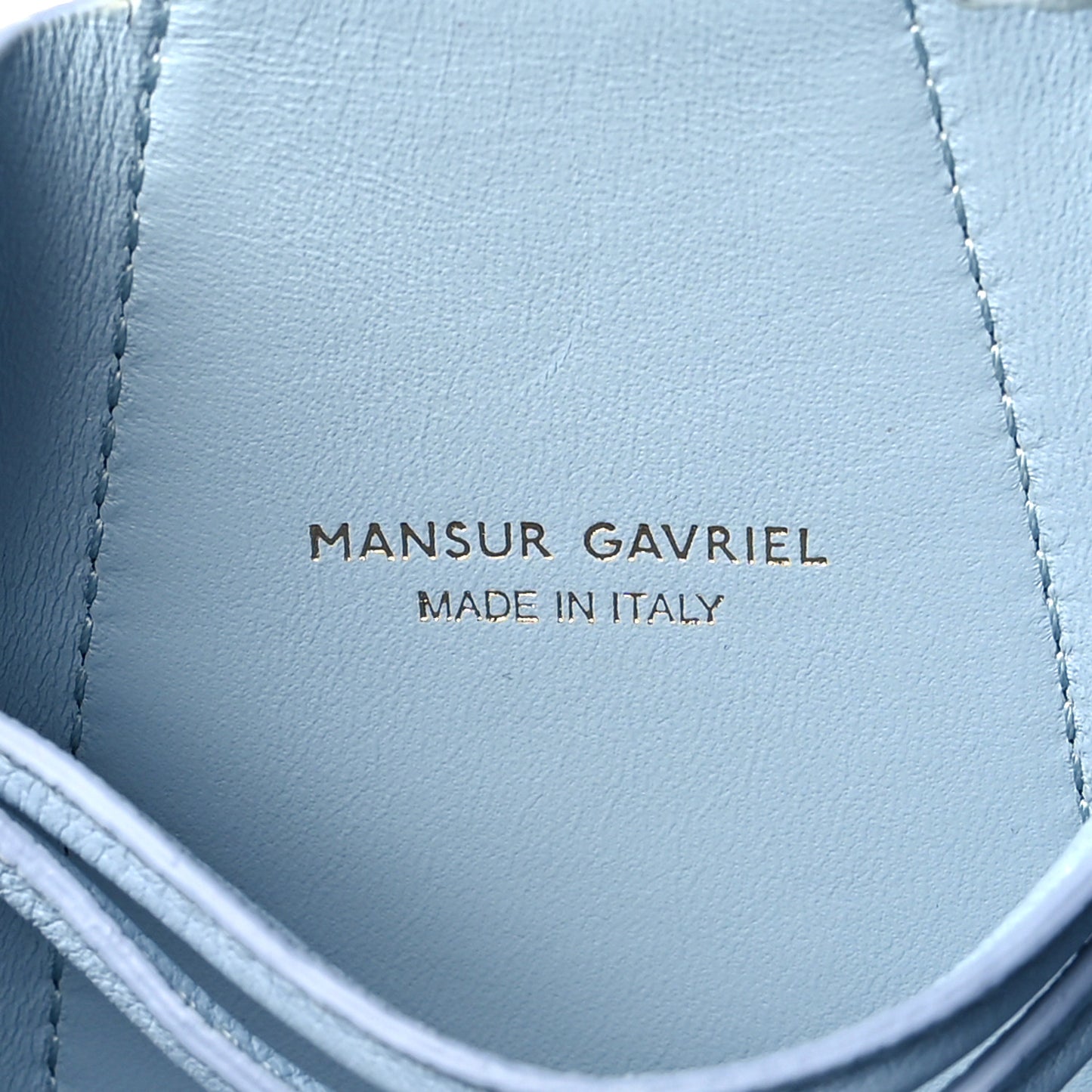 Tumbled Calfskin Lilium Bag Light Blue