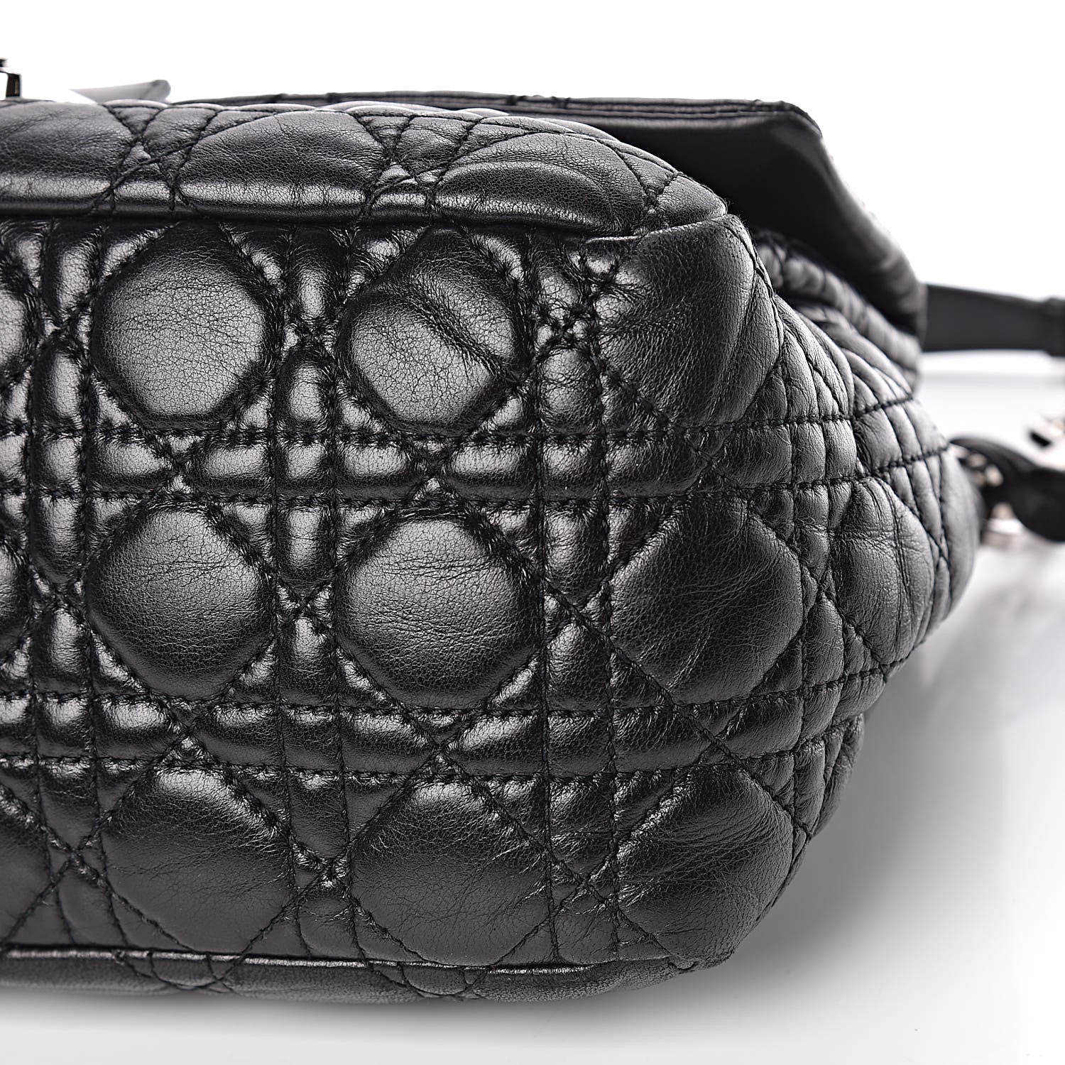 Christian Dior Lambskin Cannage New Lock Flap Black 11 of 11