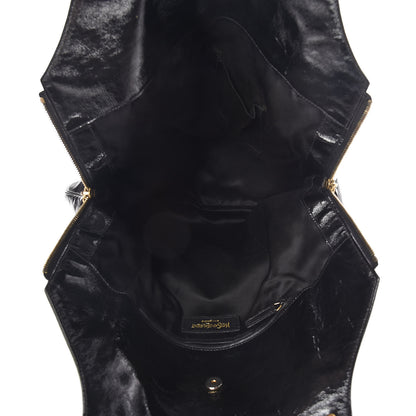 Saint Laurent Patent Tribute Tote Black 5 of 13