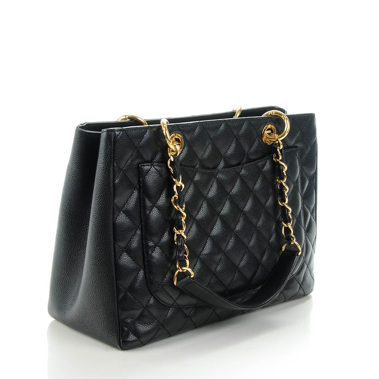 Chanel Caviar Quilted Grand Shopping Tote GST Black 3 of 7