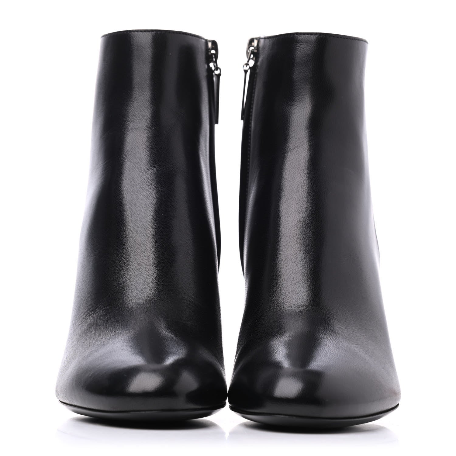 Saint Laurent Nappa Loulou Ankle Zip Boot 37.5 Black 2 of 9