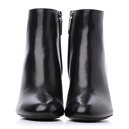 Saint Laurent Nappa Loulou Ankle Zip Boot 37.5 Black 2 of 9