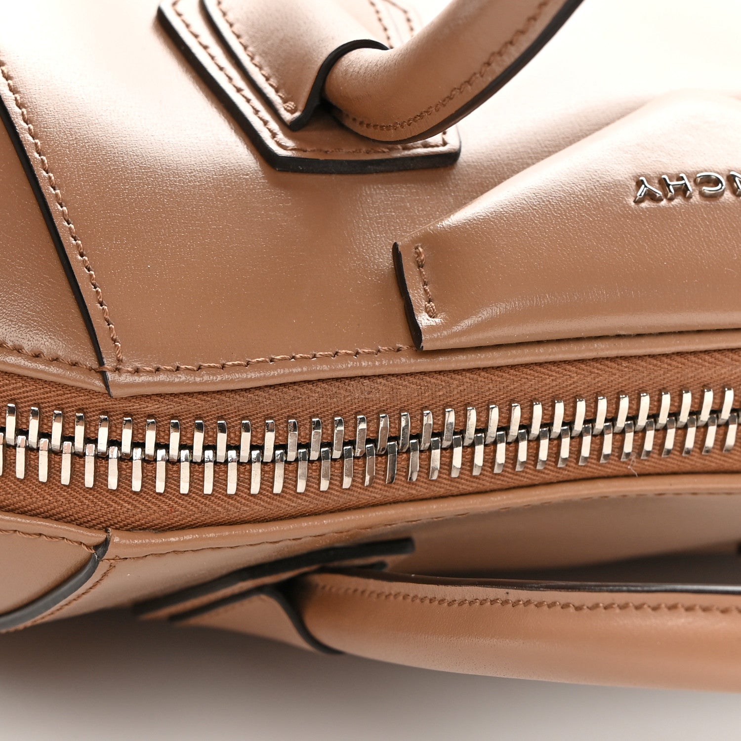 Givenchy Shiny Lord Calfskin Small Antigona Dark Beige 13 of 13