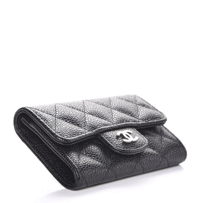 Chanel Caviar Quilted Flap Card Holder Black 4 of 9