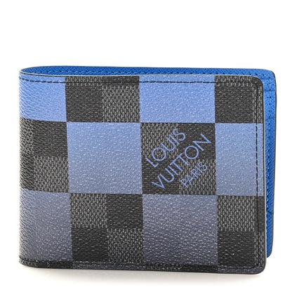 Louis Vuitton Damier Graphite Giant Blue Multiple Wallet 1 of 7