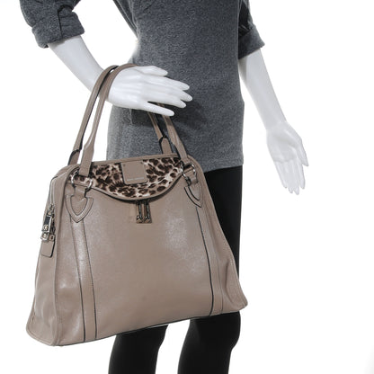 Marc Jacobs Lambskin Calf Hair Large Serengeti Wellington Concrete 2 of 8