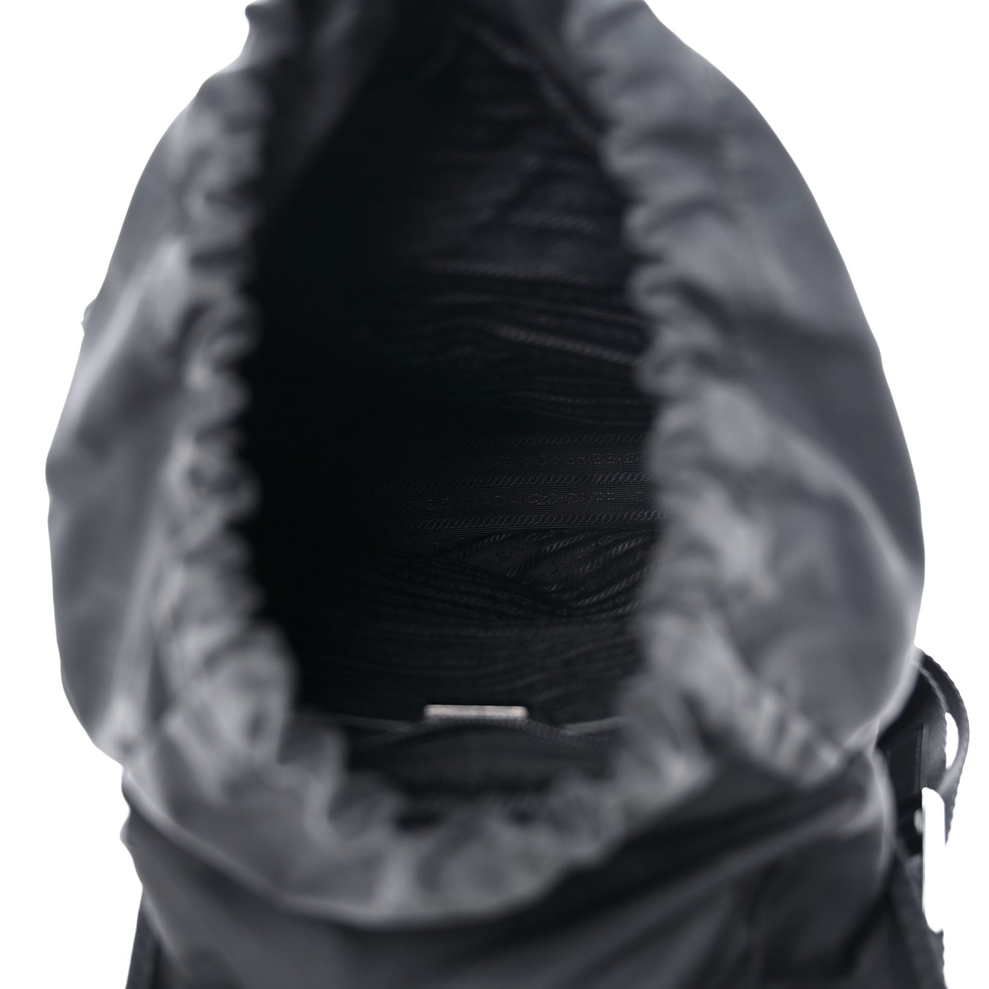 Tessuto Nylon Vela Small Double Buckle Backpack Black