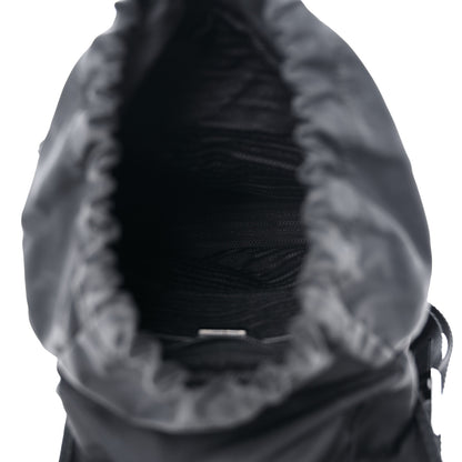Prada Tessuto Nylon Vela Small Double Buckle Backpack Black 4 of 12