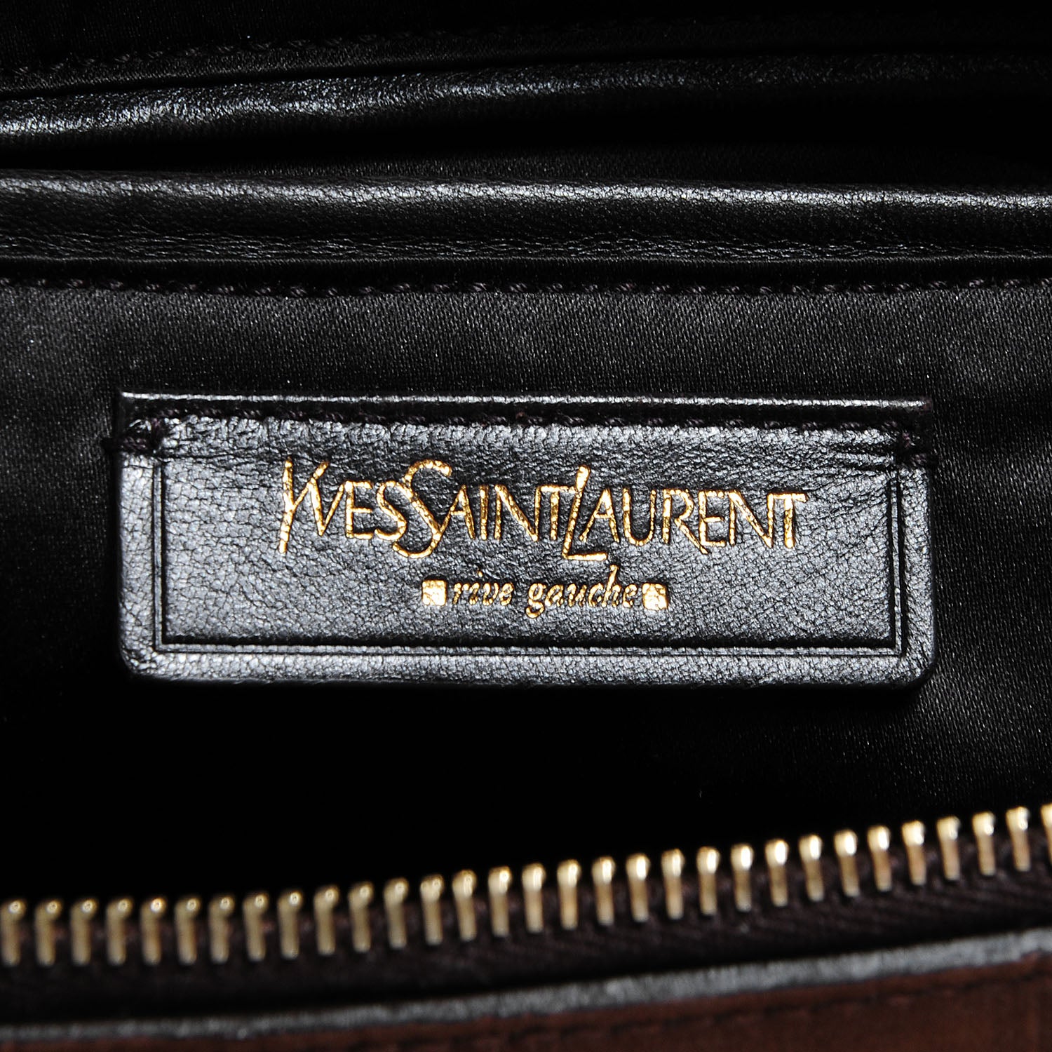 Saint Laurent Crocodile Embossed Large Nubuck Muse Brown 6 of 9