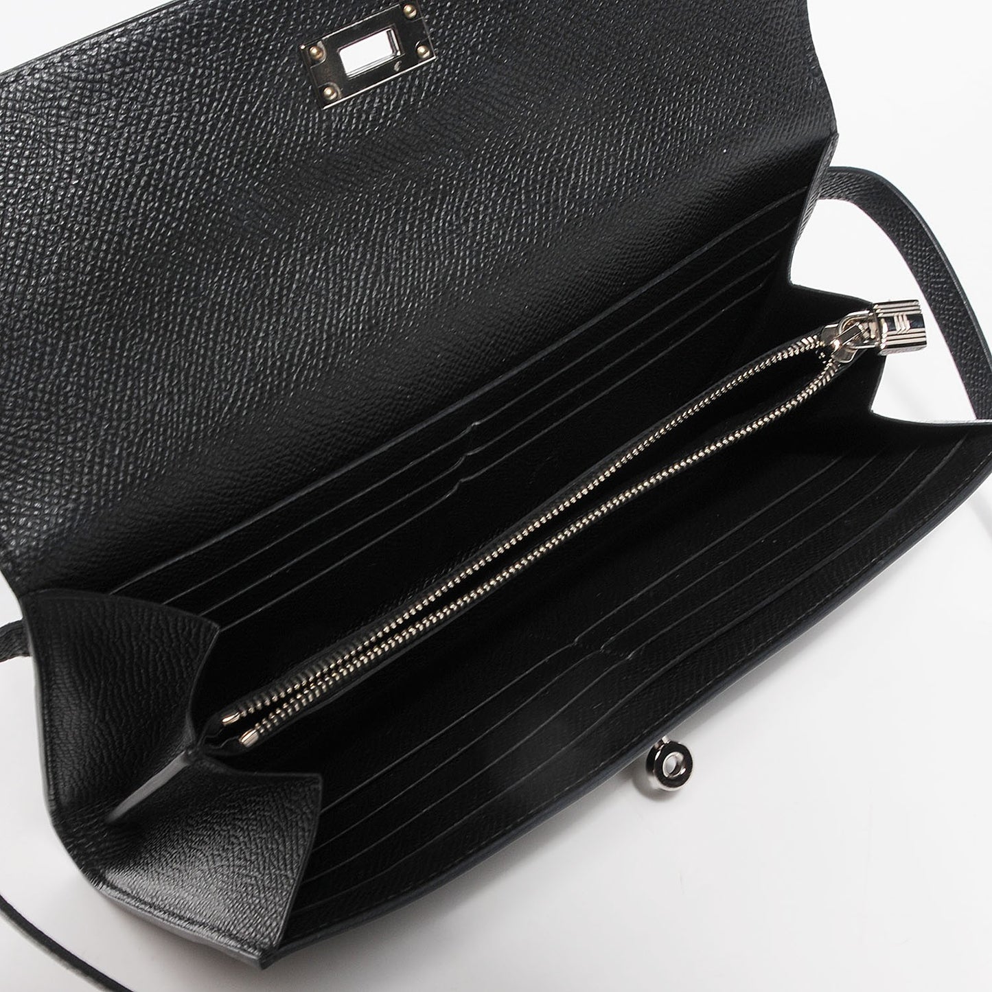 Epsom Kelly Longue Wallet Black