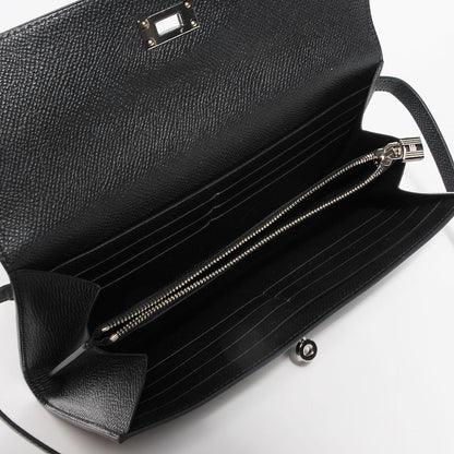 Hermes Epsom Kelly Longue Wallet Black 5 of 12